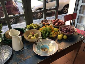 Home. Rome food on table